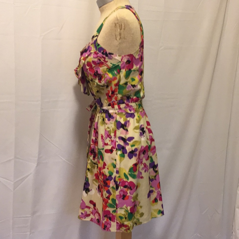 Express Summer Floral Ruffle Dress - Picture 3 of 4